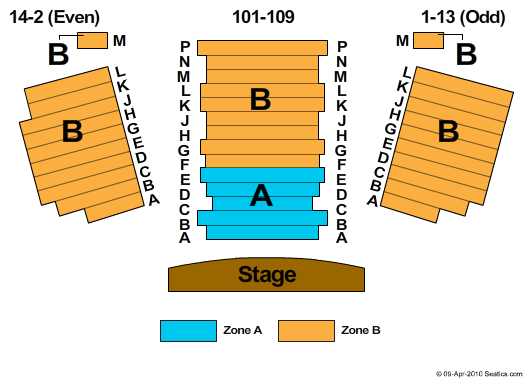 Westside Theatre Downstairs Seating Chart